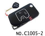Toyota Camry 3 Button Remote Modified Key Shell (Black)