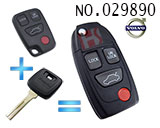 Volvo car 4-button remote control refit folding key
