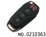 New Ford car 3 Button folding remote key case (trunk key)