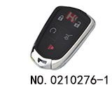 New Cadillac 5 button smart remote control key shell (round-shape logo) HU100