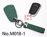 New Cadillac 5-button smart key case(dark green)