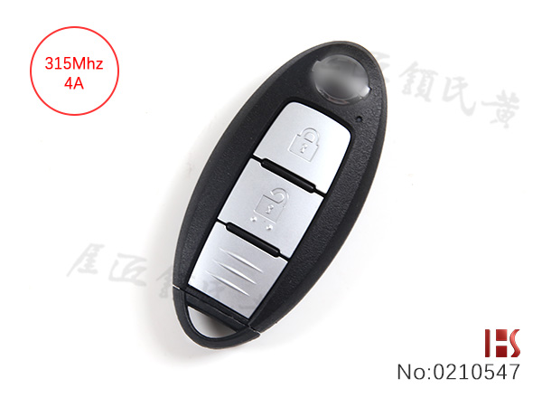 2-button Smart Key for new Teana, Qashqai, X-Trail [315MHz/ 4A ]